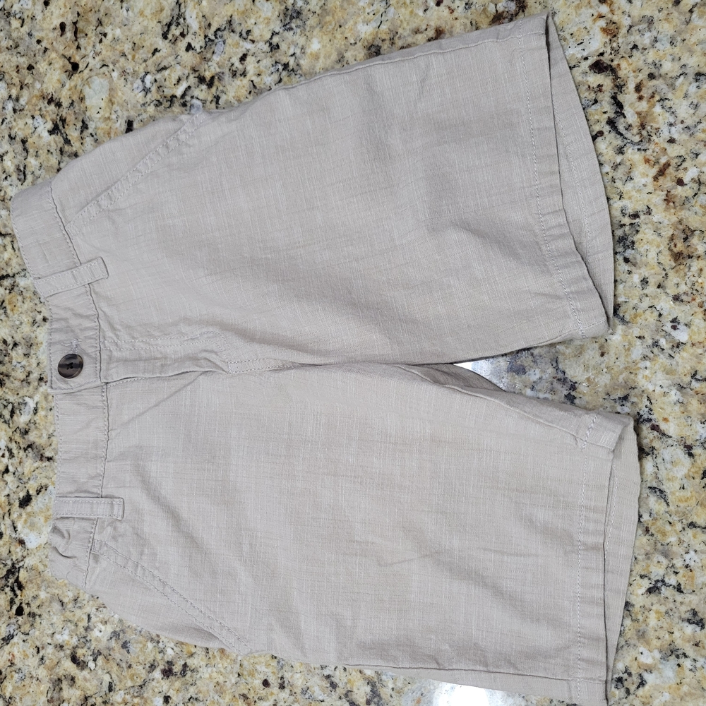 Cat & Jack Tan linen Casual Shorts Relaxed Fit Lightweight